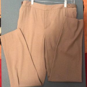 Helmet Lang silk lined tan pants size 10